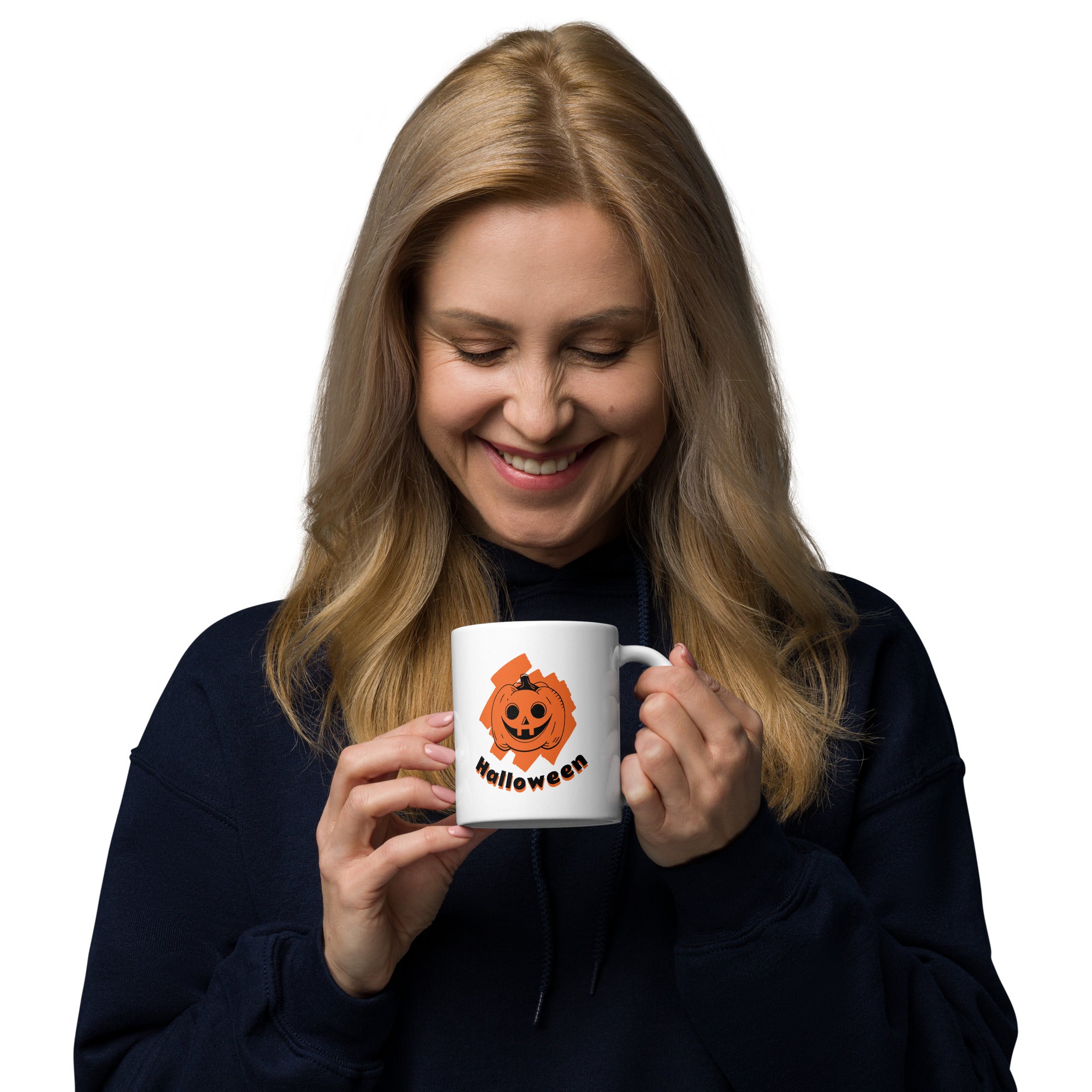 White Halloween Mug