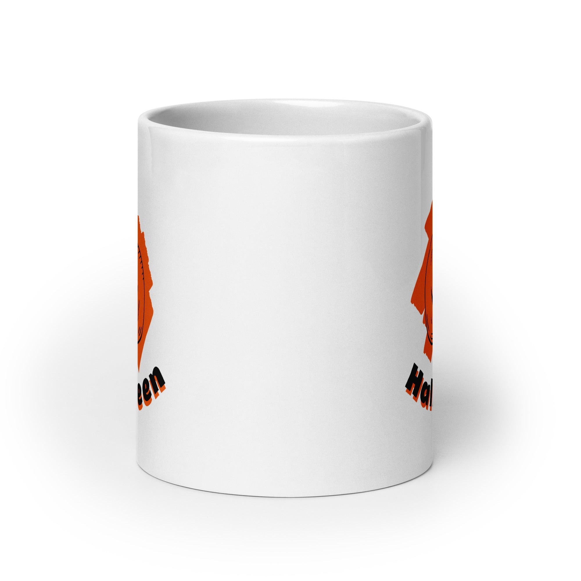White Halloween Mug
